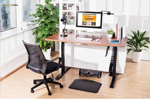 Standing Desk Chair with Adjustable Height and Anti-Fatigue Mat