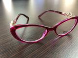 Women's Eyawear Rose Red Flower Frame Eyeglasses