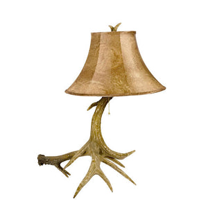 Lampe de table à 1 lumière en bois de cerf - Vente finale