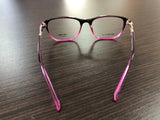 Women's Eyewear Black and Purple Pattern Frame Eyeglasses