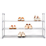 3-Tier Shoe Rack Organizer 18 Pairs Shoe Storage Organizer Cabinet - SortWise™ Entryway Stackable Storage Shelf Unit - 35"L x 11 5/8" W x 20 7/8"H