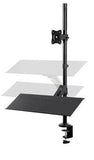 Sit-Stand Monitor and Keyboard Workstation