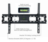 Heavy-duty Tilting Curved & Flat Panel TV Wall Mount for TV 37" to 70" inch