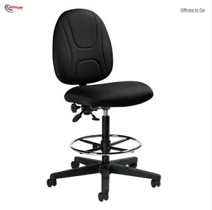 Offices to Go™ Posture Task Drafting Chair, Black - Armless