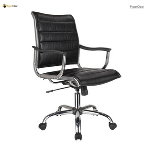 TygerClaw Mid Back Bonded Leather Office Chair