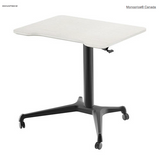 Gas-Lift Height Adjustable Sit-Stand Rolling Laptop Desk
