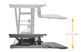 Electric Height Adjustable Sit-Stand Desk Converter