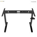 Sit-Stand Dual-Motor Height Adjustable ADR Desk Frame, Electric-Black + Standing Mat