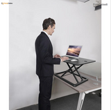 Convertisseur de bureau assis-debout portable réglable en hauteur