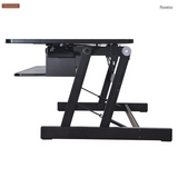 DADR Deluxe Sit To Stand Height Adjustable Desk Computer Riser, 37.4" Wide - Rocelco®