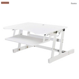 EADR Sit To Stand Height Adjustable Desk Riser with Easy Up-Down Handles - Rocelco®