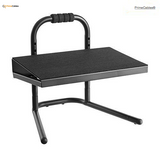 Sit-Stand Dual-Motor Height Adjustable ADR Desk Frame,Electric-White+Footrest Platform