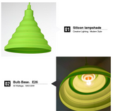 Green Silicon 1 Light Pendant