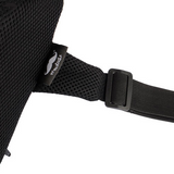 Memory Foam Lumbar Support Pillow with Dual Premium Adjustable Straps, Black