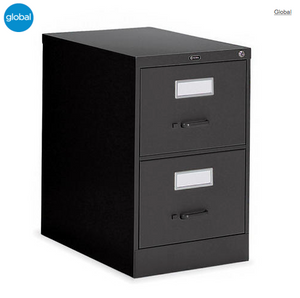 Global® Fileworks® 2600 Series Vertical Legal File Cabinets, 2-Drawer