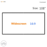 108" Portable and Collapsible Projector Screen for Wall/Ceiling