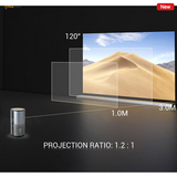 1080P Wi-Fi Mini Projector Portable Outdoor Movie Bluetooth Projectors 200 ANSI-Lumen