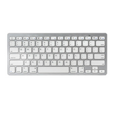 Bluetooth Keyboard Slim Mini 3.0 Wireless QWERTY Key Board Silver