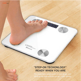 Body Fat Scale Smart Weighing, Wireless BMI Step-on Bluetooth, 180kg/396lb
