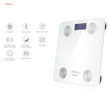 Body Fat Scale Smart Weighing, Wireless BMI Step-on Bluetooth, 180kg/396lb