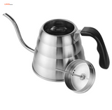 Stainless Steel Pour Over Kettle With Thermometer and Coffee Dripper Filter Set