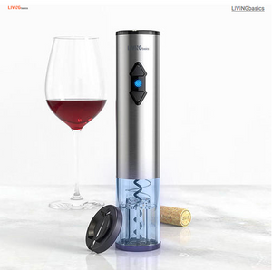 Automatic Corkscrew Wine Bottle Opener with Foil Cutter, Battery Powered