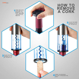 Automatic Corkscrew Wine Bottle Opener with Foil Cutter, Battery Powered