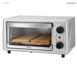 Toaster Oven 4 Slice, 9” Pizza, Multi-function Aluminized steel (FDA), 10L Capacity
