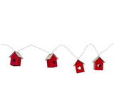 Led Little Red Houses Garland