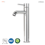 Single-Handle Tall Body Bathroom Basin Faucet Commercial Light Chrome