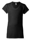 Gildan 64V00L - T-shirt col en V pour femme (logo imprimé non inclus) 