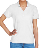 Devon & Jones D100W - Ladies Pima Piqué Short-Sleeve Y-Collar Polo (Not included printing logo)