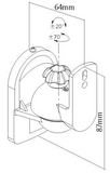 Support mural réglable pour haut-parleur satellite (max 7,7 LBS/3,5 kg) - Ensemble de 2