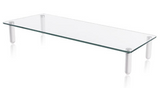 Glass Ergonomic Tabletop Riser and Desktop Stand