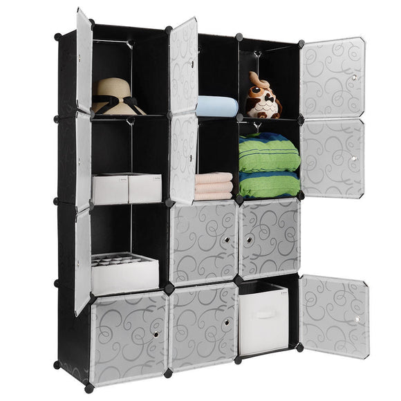 DIY Plastic Portable Wardrobe Closet Organizer Storage Shelving Cabine –  TOP TRADE CANADA
