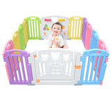 Baby Playpen Kids 14 Panel Activity Centre Safety Play Yard For Home Indoor Outdoor - LIVINGbasics™