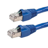 Cat6A 26AWG STP Ethernet Network Patch Cable - Blue - Monoprice® - 0.5ft
