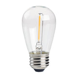 Guirlande lumineuse d'extérieur de 48 pieds, résistante aux intempéries, 15 douilles suspendues S14/E26 2W, 15 ampoules LED incluses