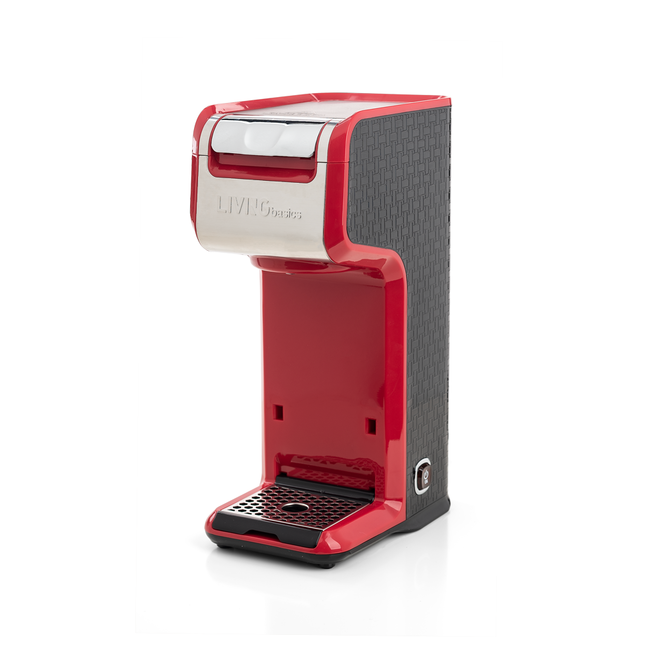 2 In 1 Single Serve Coffee Maker Red LIVINGbasics TOP TRADE CANADA