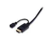 HDMI to VGA active converter cable adapter M/M with Micro USB power supply - 6FT