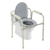 Commode Chair Aluminum alloy Toilet Seat Chair With Folding Commode Bucket