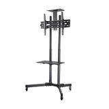 Universal Mobile TV Cart TV Stand for LED LCD 37"-70" screens up to 110lb PrimeCables® For indoor/outdoor, industrial, office, school, hotel, airport, laboratory, lobby and church use
