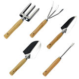 7 Piece All-In-One Garden Tool Set - 5 Sturdy Stainless Steel Tools - GreenWise™