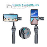 Gimbal 3-Axis Handheld Smart Phone Camera Stabilizer with Zoom Control Auto Tracking