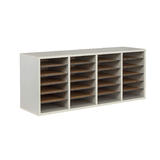 Safco® 24-Compartment Wood Adjustable Literature Organizer