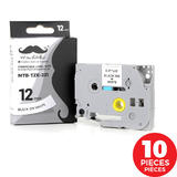 Brother TZe-231 Label Tape, 12mm (0.47"), Black on White, Compatible