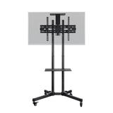 Universal Mobile TV Cart TV Stand for LED LCD 37"-70" screens up to 110lb PrimeCables® For indoor/outdoor, industrial, office, school, hotel, airport, laboratory, lobby and church use