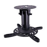 Home Theater Tilt and Swivel Projector Ceiling Mount, Black - TygerClaw