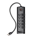 10 Outlet Rotating Power Surge Block 8ft Cord, 2880 Joules