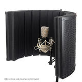 Mini bouclier d'isolation de microphone de cabine d'enregistrement vocal portable